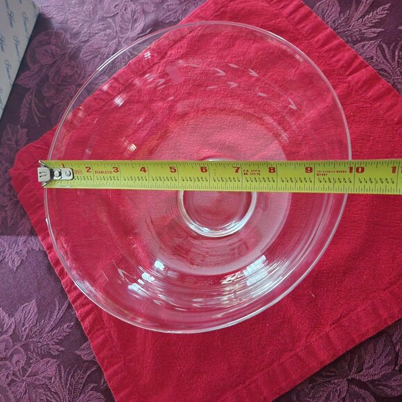 PRINCESS HOUSE HERITAGE REVERE BOWL 10" 441 Centerpiece Salad Serving Bowl Glass - Picture 6 of 8